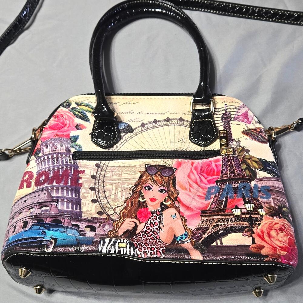 Noble eXchange Paris & Rome Graphic Satchel